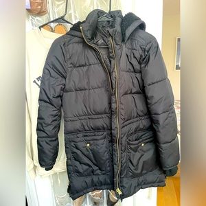 JCrew Factory black puffer jacket